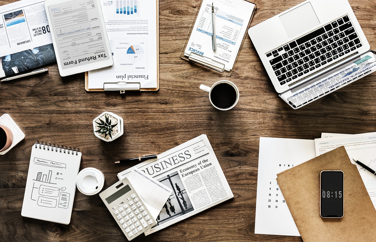 Desk, work, business — Boost Your Small Business Visibility with Effective SEO Strategies