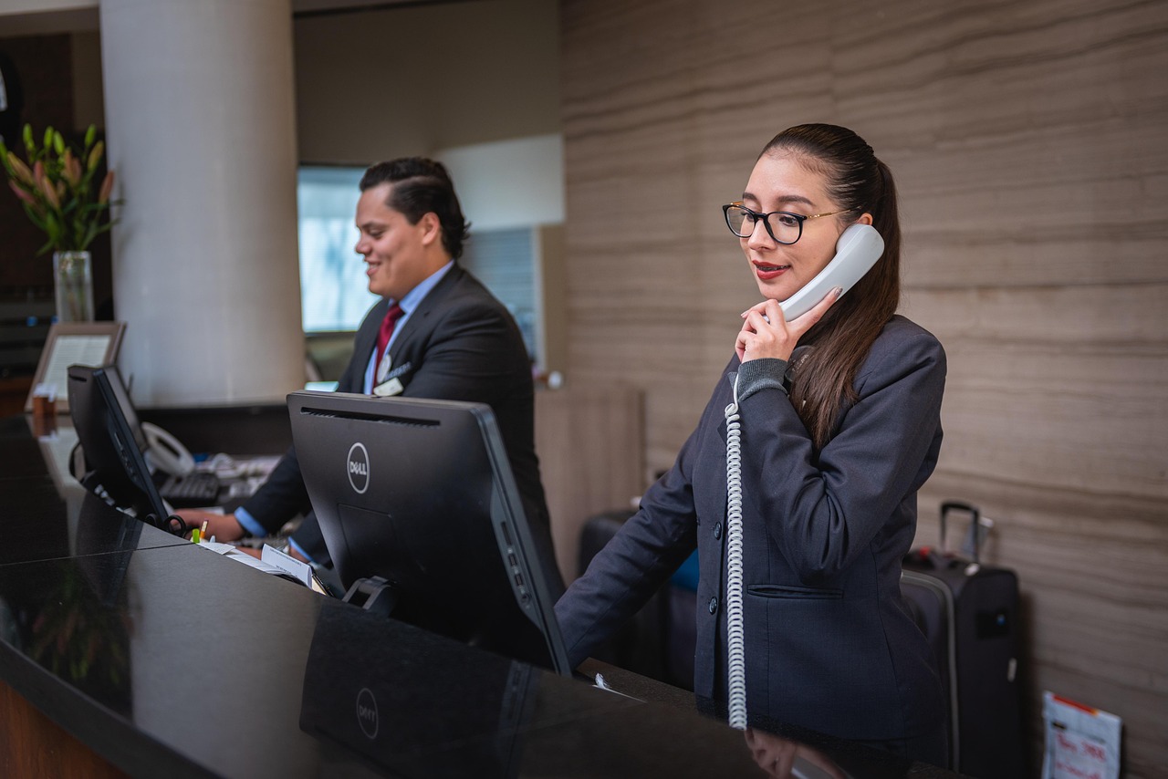 Receptionists, phone call, hotel — Get Secure Access to Your Digital Assets with Exodus Wallet Download
