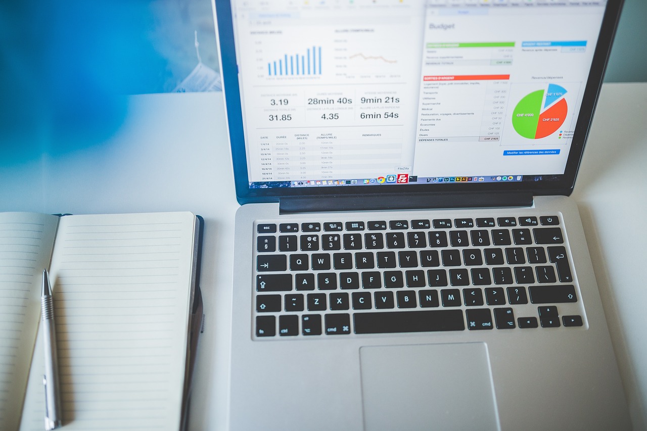Laptop, notebook, business — Maximizing Efficiency: Integrating Free Online Notes into Your Workflow