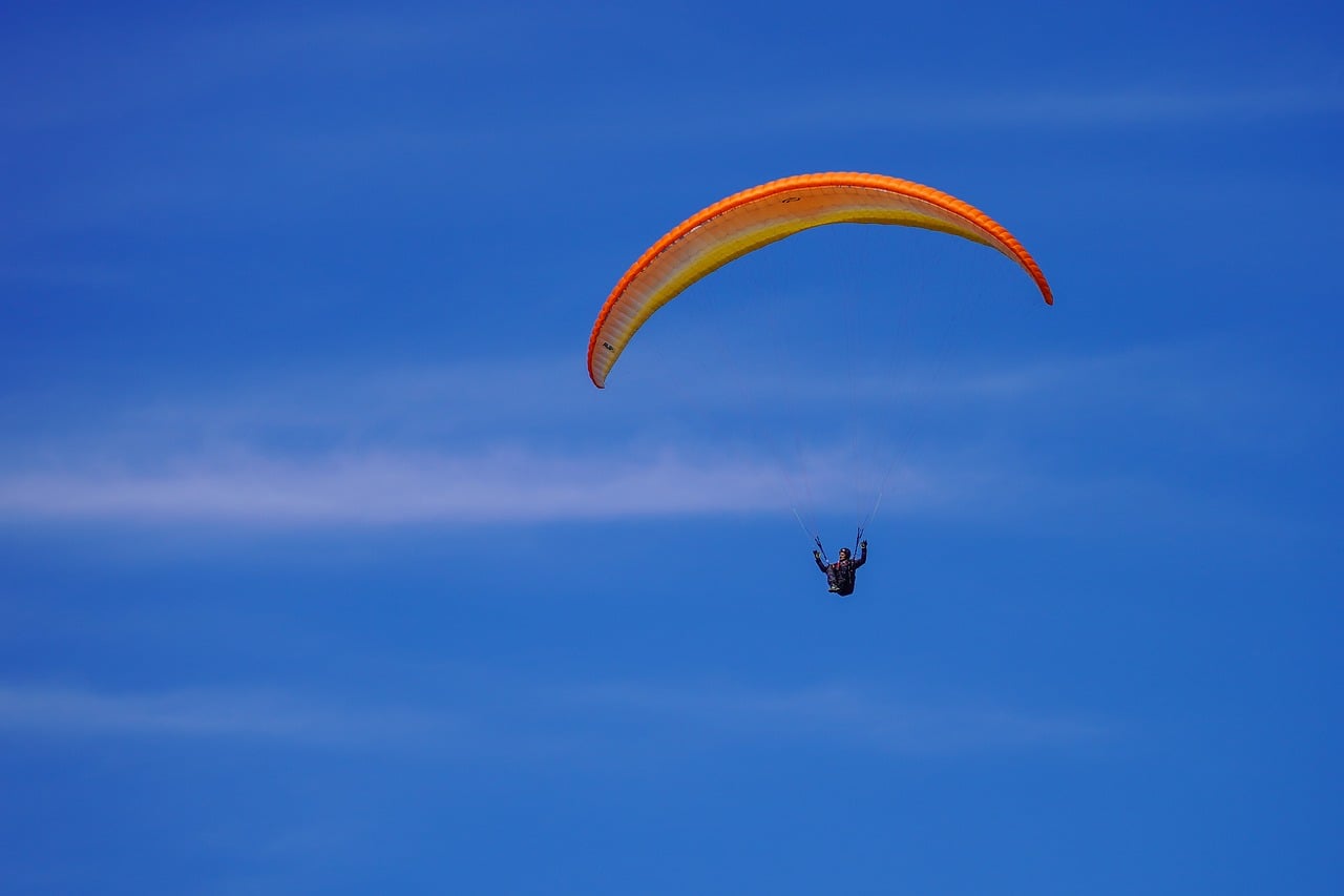 Paraglider, nature, parachute — Relive Classic Moments with On-Demand Sports Broadcasting
